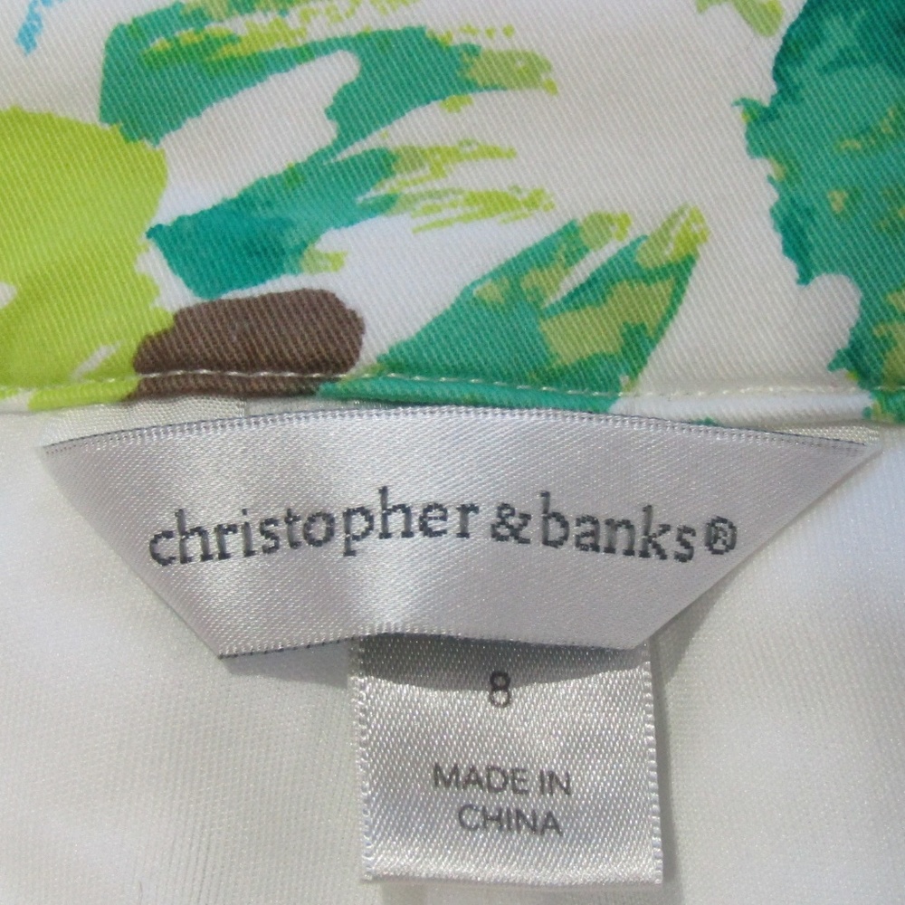Christopher & Banks Tropical Skort Size 8 - Picture 5 of 6